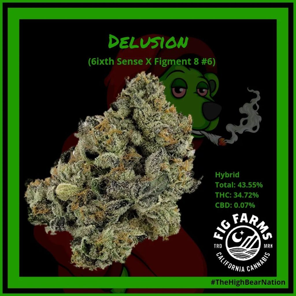 delusion by fig farms strain review by norcalcannabear 3