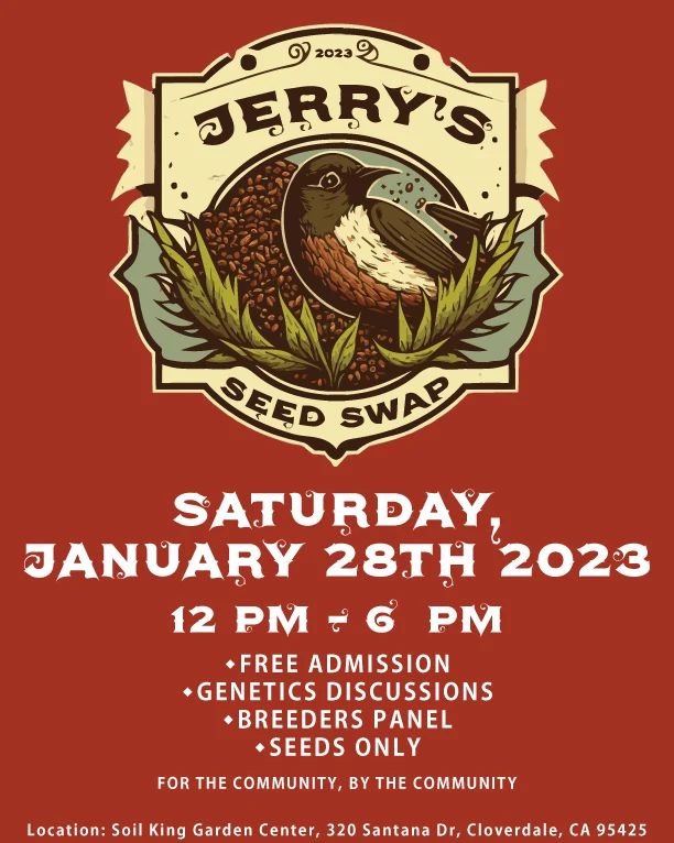jerry's seed swap 2023 january 28th soil king garden center