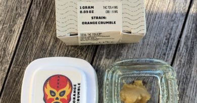 orange crumble hash rosin badder dab review by wl_official619
