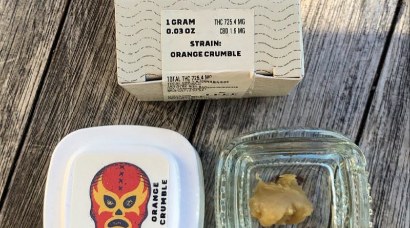 orange crumble hash rosin badder dab review by wl_official619