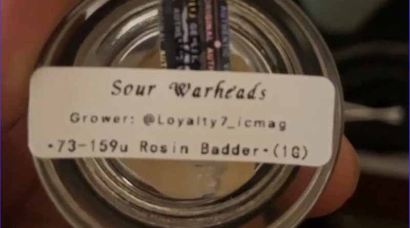 sour warheads rosin badder by ama extracts review by letmeseewhatusmokin