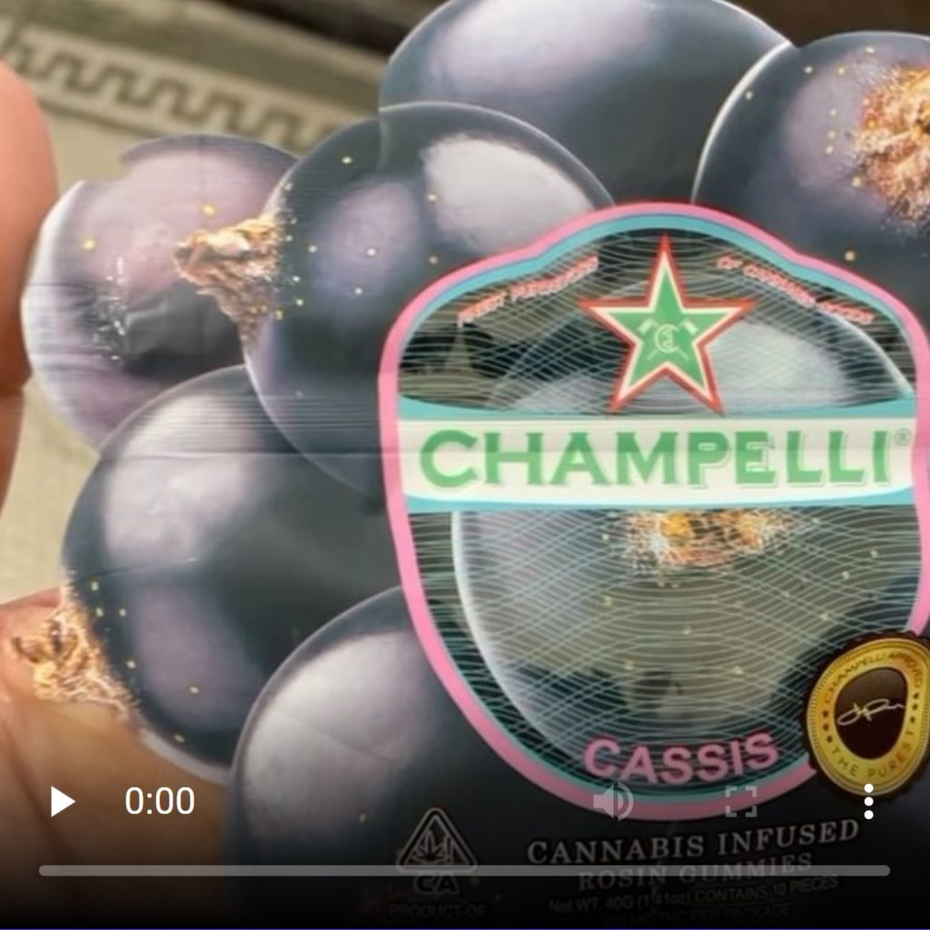 cassis rosin gummies by champelli edible review by letmeseewhatusmokin