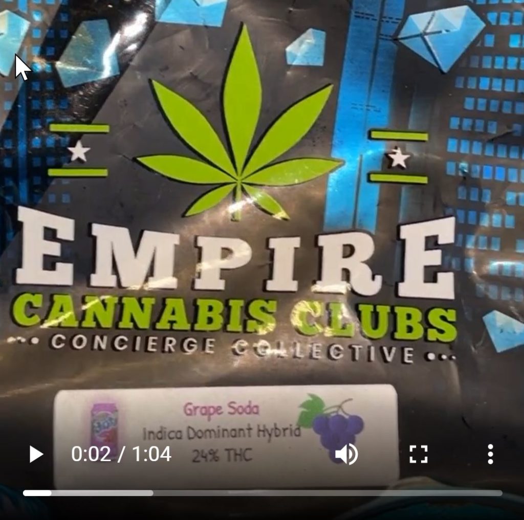 grape soda by empire club strain review by letmeseewhatusmokin