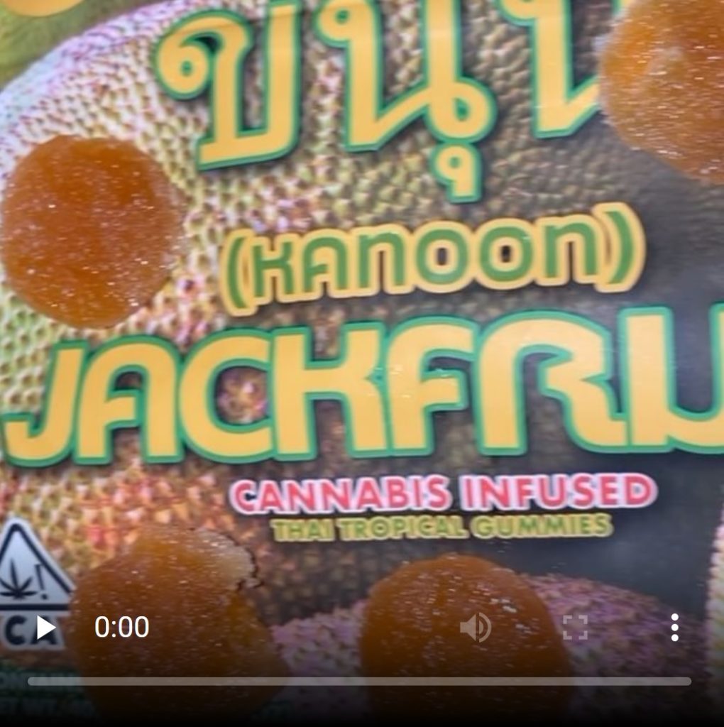 jackfruit gummies by dee thai gummy edible review by letmeseewhatusmokin