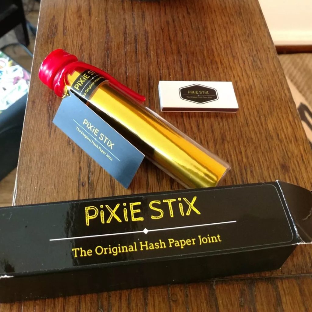 rainbow pound cake original hash paper joint by pixie stix preroll review by medsforheads 3