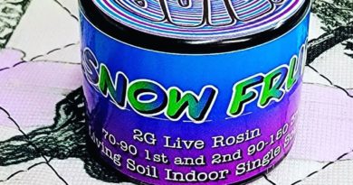 snow fruit by soil built - second wash series dab review by nc rosin reviews