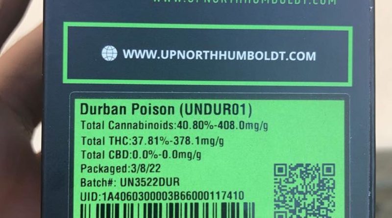 durban poison by upnorth strain review by jaz_reviews_ca