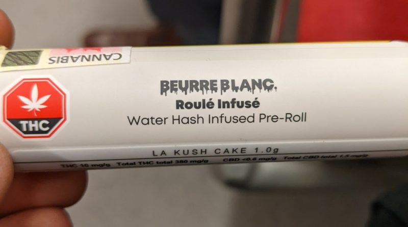 la kush cake roule infuse by beurre blanc infused preroll review by terple grapes