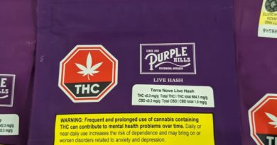 terra nova live hash by purple hills hash review by terple grapes