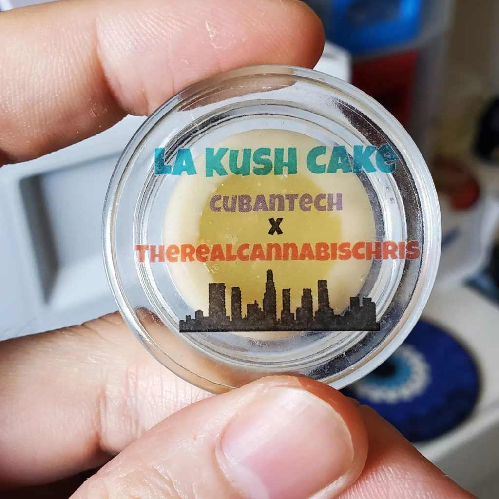 la kush cake rosin by the real cannabis chris hash review by dcent_treeviews