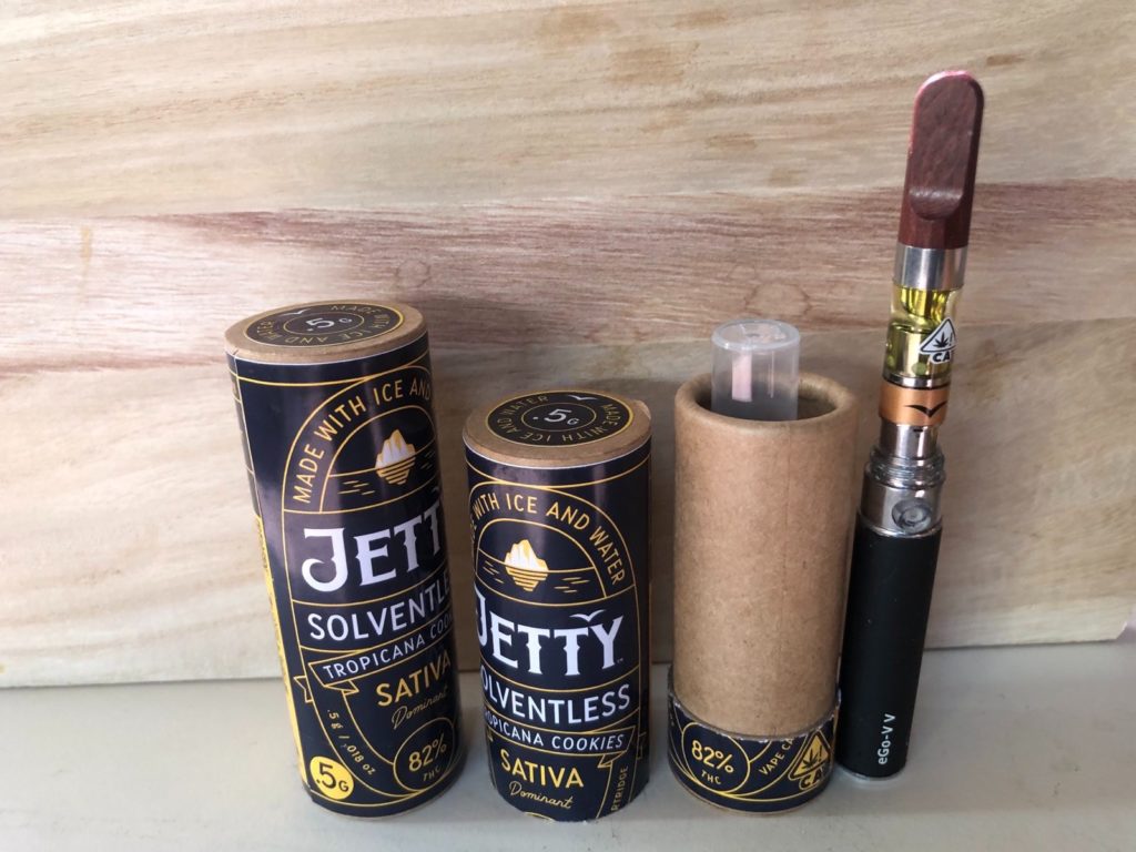 tropicana cookies rosin cartridge by jetty extracts vape review by caleb chen