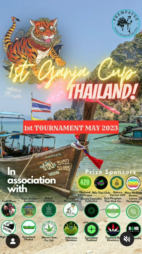 1st ganja cup thailand poster