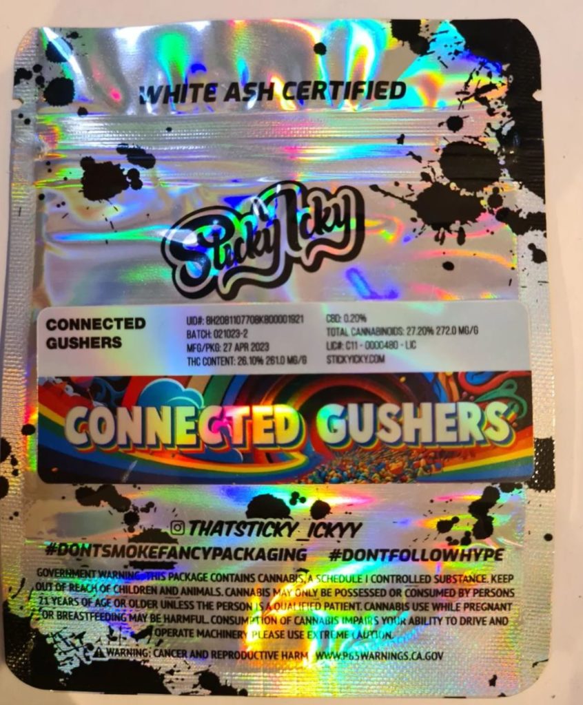 connected gushers by sticky icky strain review by cannoisseurseections