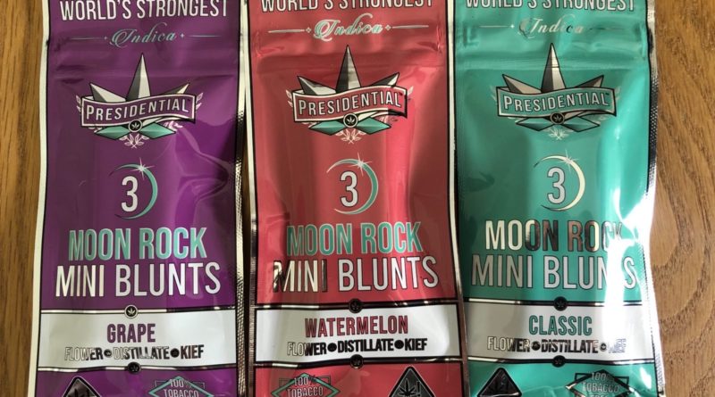 moon rock mini blunts by presidential preroll review by caleb chen
