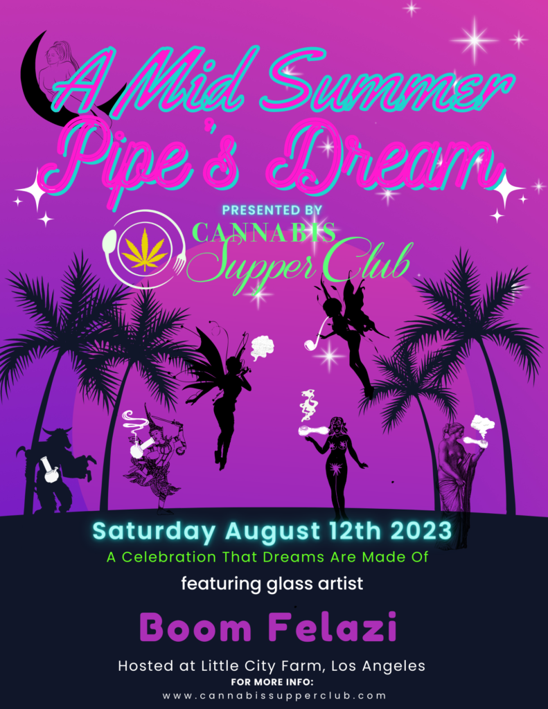 a midsummers pipe dream cannabis supper club event in los angeles