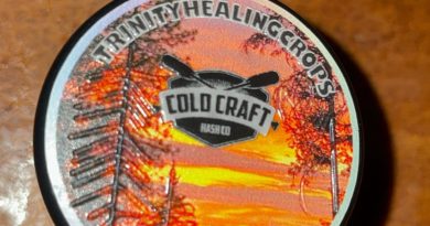 gmo rootbeer live rosin by cold craft hash co x trinity healing crops hash review by reviews_by_jude