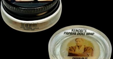 kenobi's papaya dole whip rosin by the real cannabis chris hash review by cali_bud_reviews