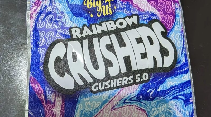 rainbow crushers gushers 5.0 by big als exotics strain review by njmmjguy