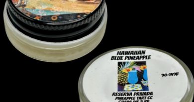 hawaiian blue pineapple rosin by the real cannabis chris hash review by cali_bud_reviews 2