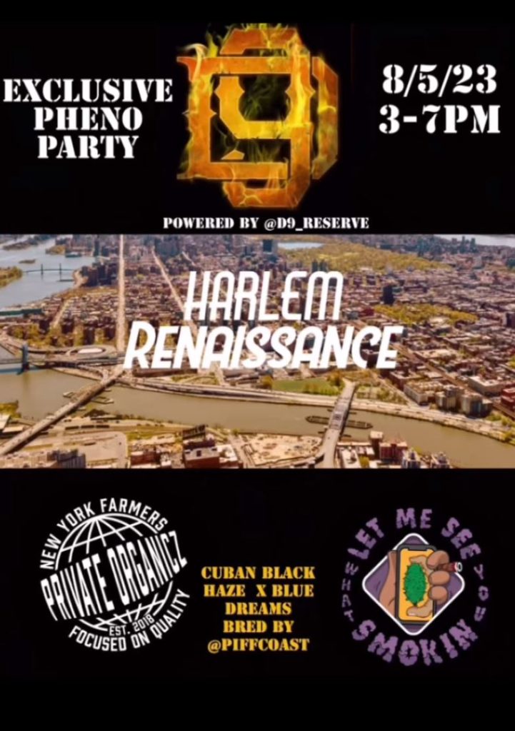 private organicz x letmeseewhatusmokin harlem renaissance pheno party at d9 reserve