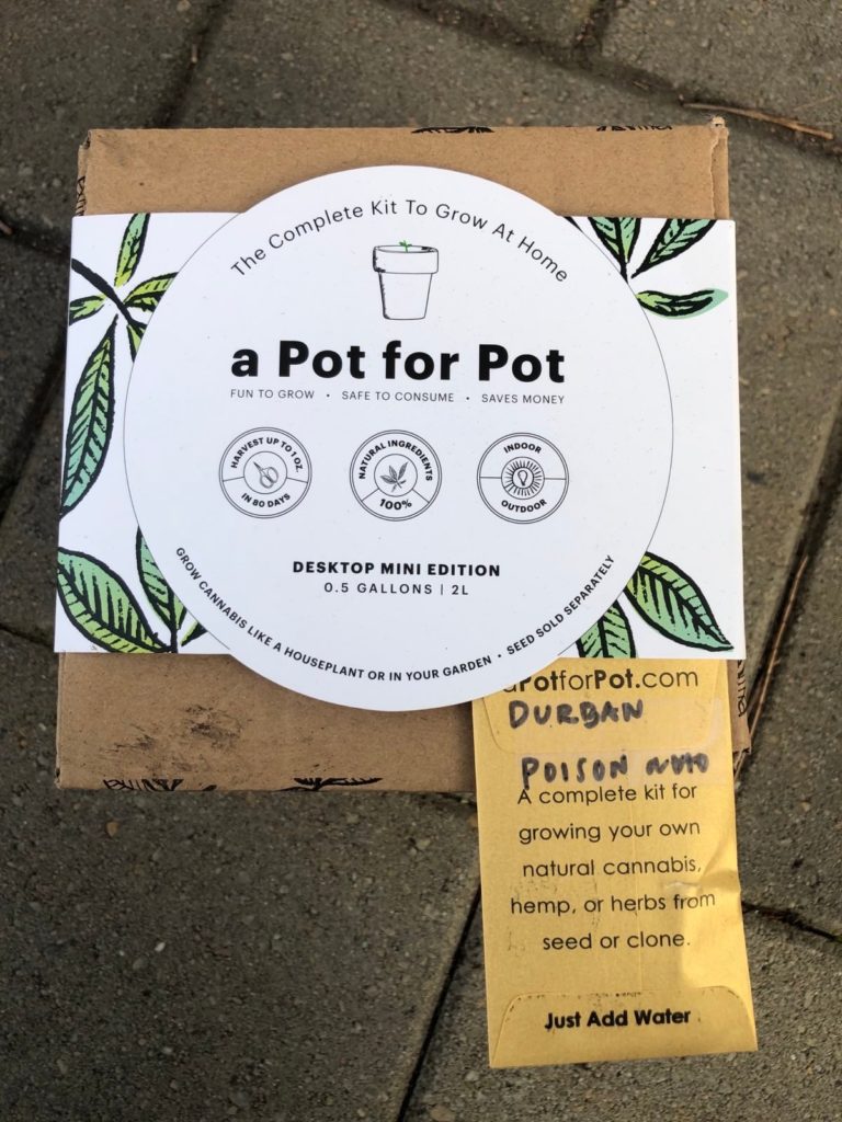 a pot for pot review half gallon grow kit