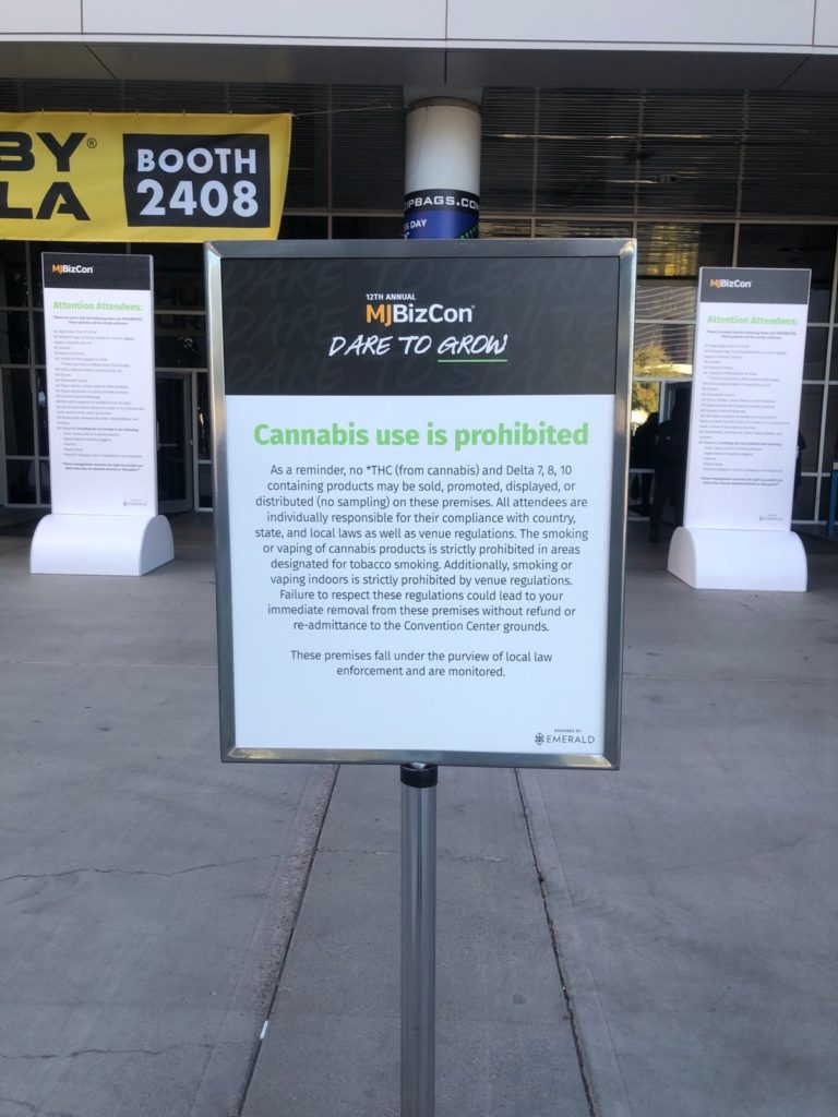 mjbizcon2023 no cannabis use prohibited