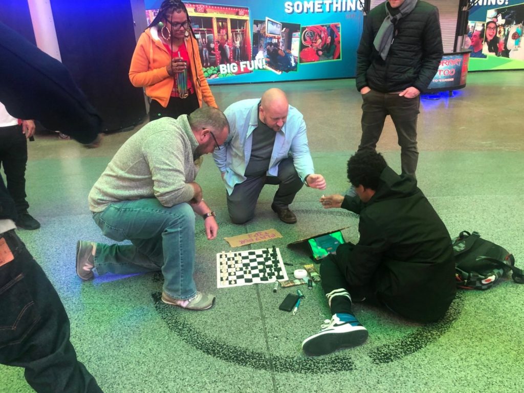 playing chess for weed at fremont st mjbizcon2023