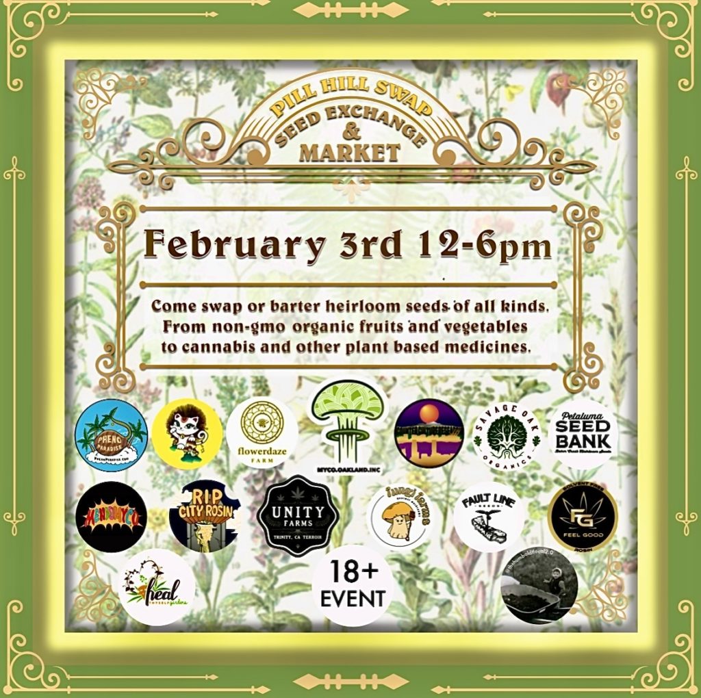 lotus entheogenic church pill hill swap seed exchange in oakland feb 3 2024