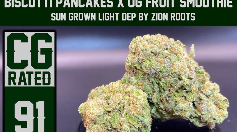 biscotti pancakes x og fruit smoothie by zion roots farms strain review by dank maven 3.jpg