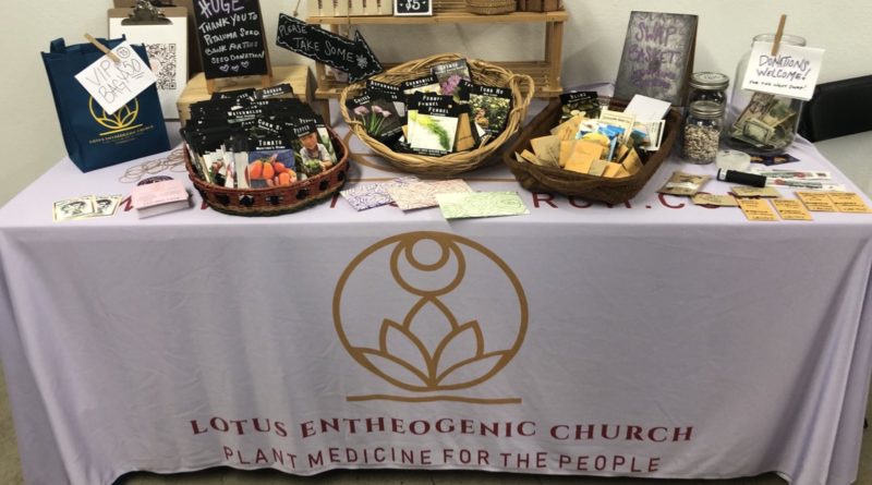 lotus entheogenic church pill hill seed swap table