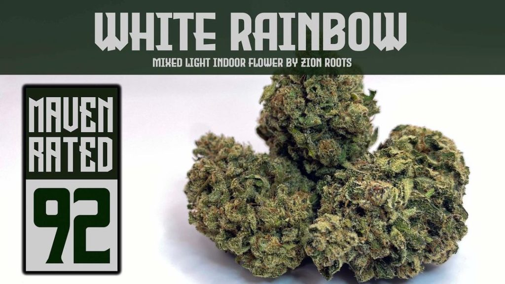 white rainbow by zion roots farms strain review by dank maven