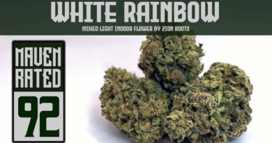 white rainbow by zion roots farms strain review by dank maven