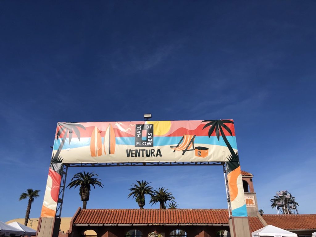 hall of flowers 2024 ventura welcome sign