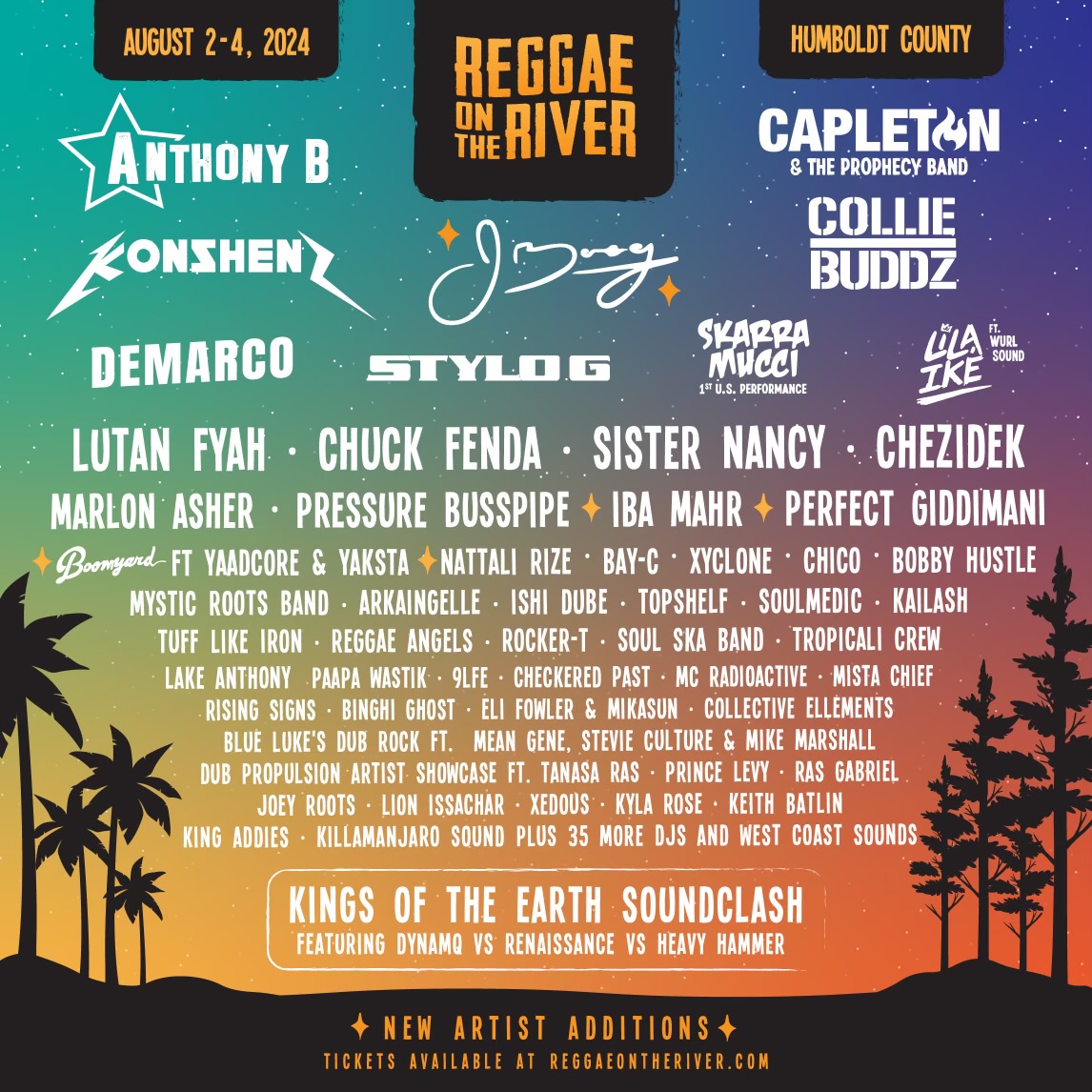 Reggae on the River 2024 Announces Additions to Already Packed Lineup ...