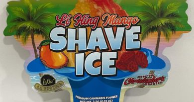 li hing mango shaved ice by la coz x christophers bakery strain review by eriksreviews2