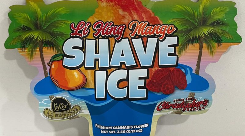 li hing mango shaved ice by la coz x christophers bakery strain review by eriksreviews2