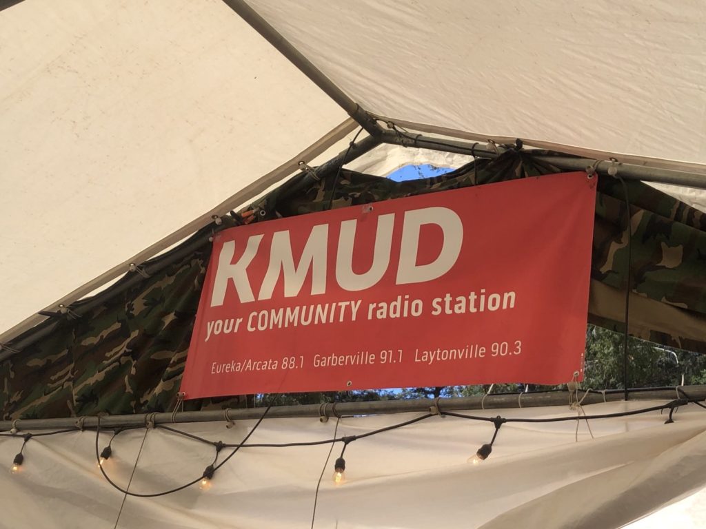 kmud press tent at reggae on the river 2024