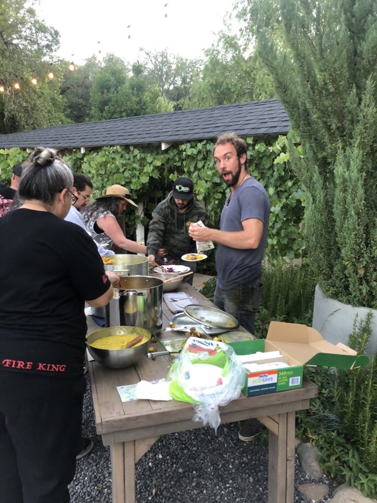 alex cooking for emerald cup judges 2024 at yokayo ranch