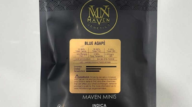 blue agape by maven genetics strain review by eriksreviews 2