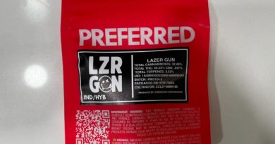 lazer gun by preferred gardens strain review by eriksreviews 2