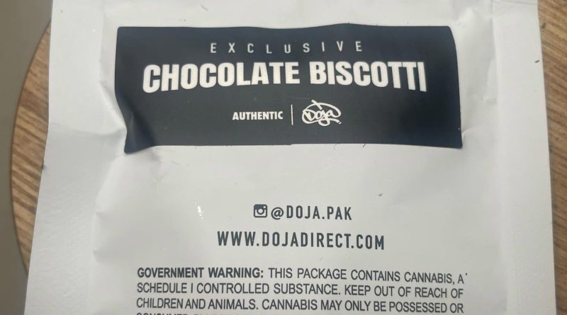 chocolate biscotti by doja pak strain review by lungfood 2