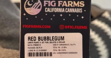 red bubblegum by fig farms strain review by eriksreviews 2