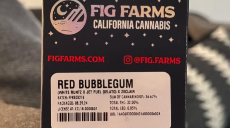 red bubblegum by fig farms strain review by eriksreviews 2