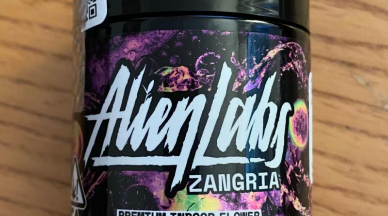 zangria by alien labs strain review by eriksreviews 2