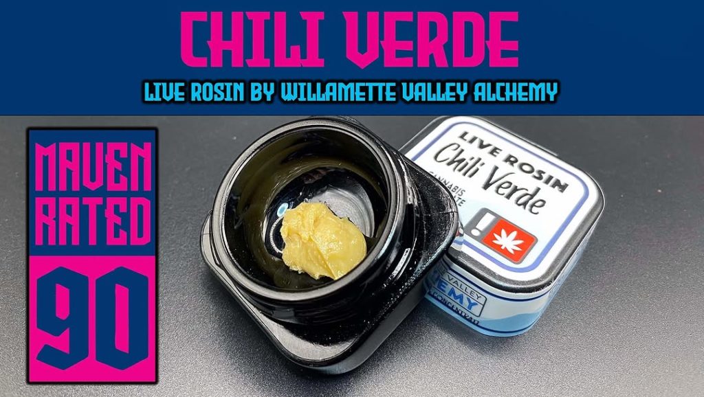 chili verde cold cure rosin by willamette valley alchemy hash review by dank maven