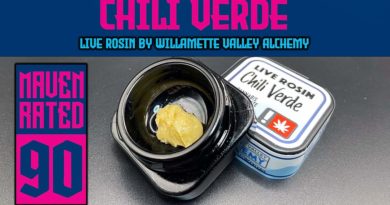 chili verde cold cure rosin by willamette valley alchemy hash review by dank maven