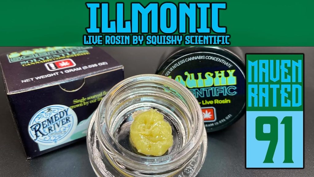 illmonic live rosin by squishy scientific hash review by dankmaven 2