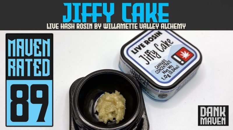 jiffy cake live hash rosin by willamette valley solventless hash review by dank maven 2