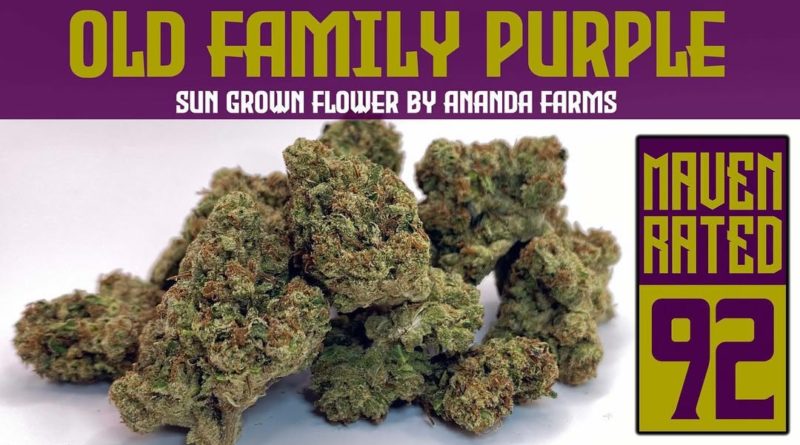 old family purple by ananda farms strain review by dank maven 2