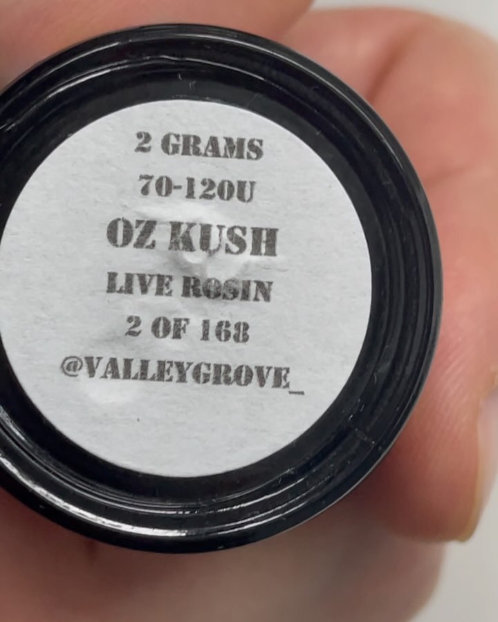 oz kush rosin by valley grove hash review by fortheterps